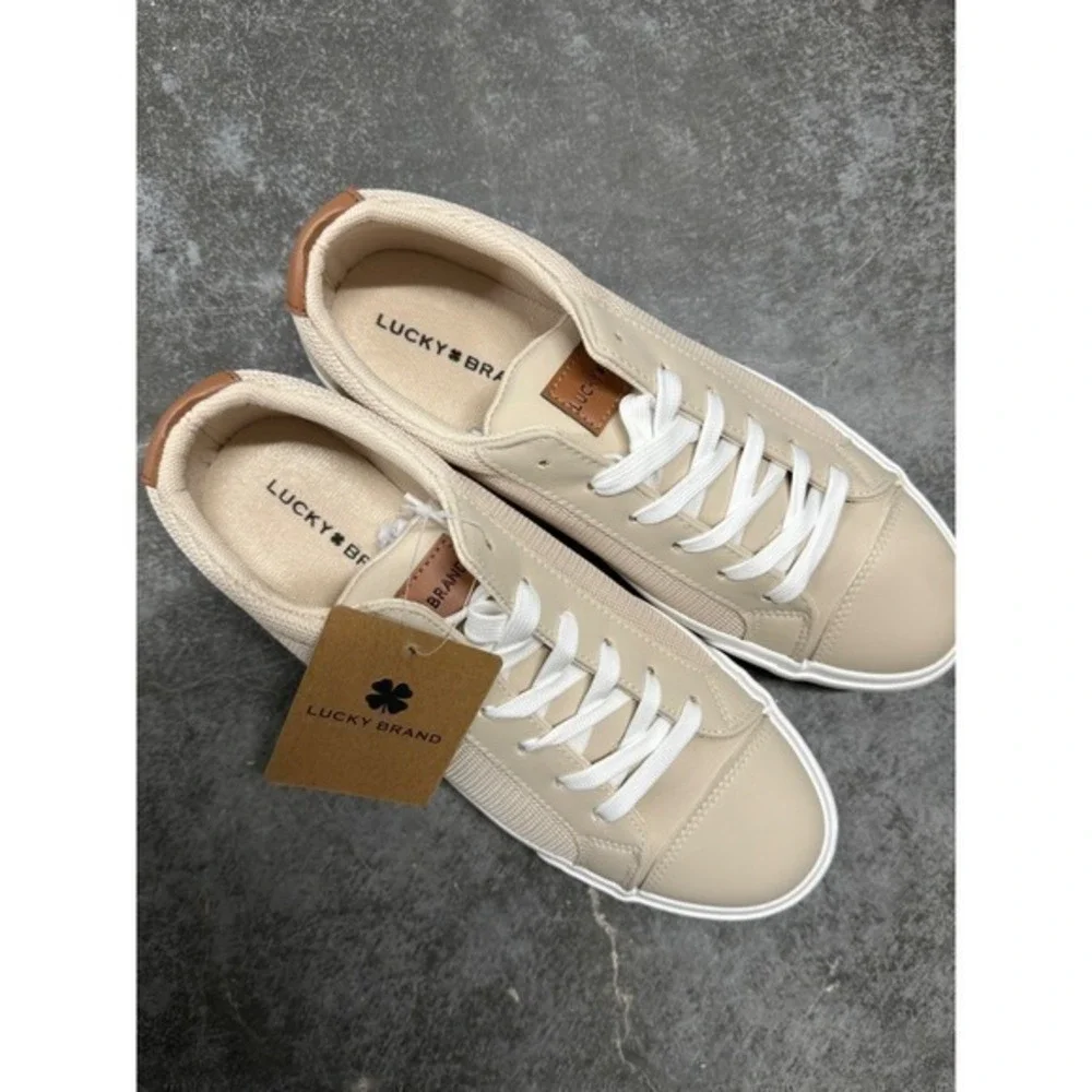 Lucky Brand Scott Mens Sneakers Bone Mesh Lace‎ Up Low Top Shoes LB-SCOTT-MS 11